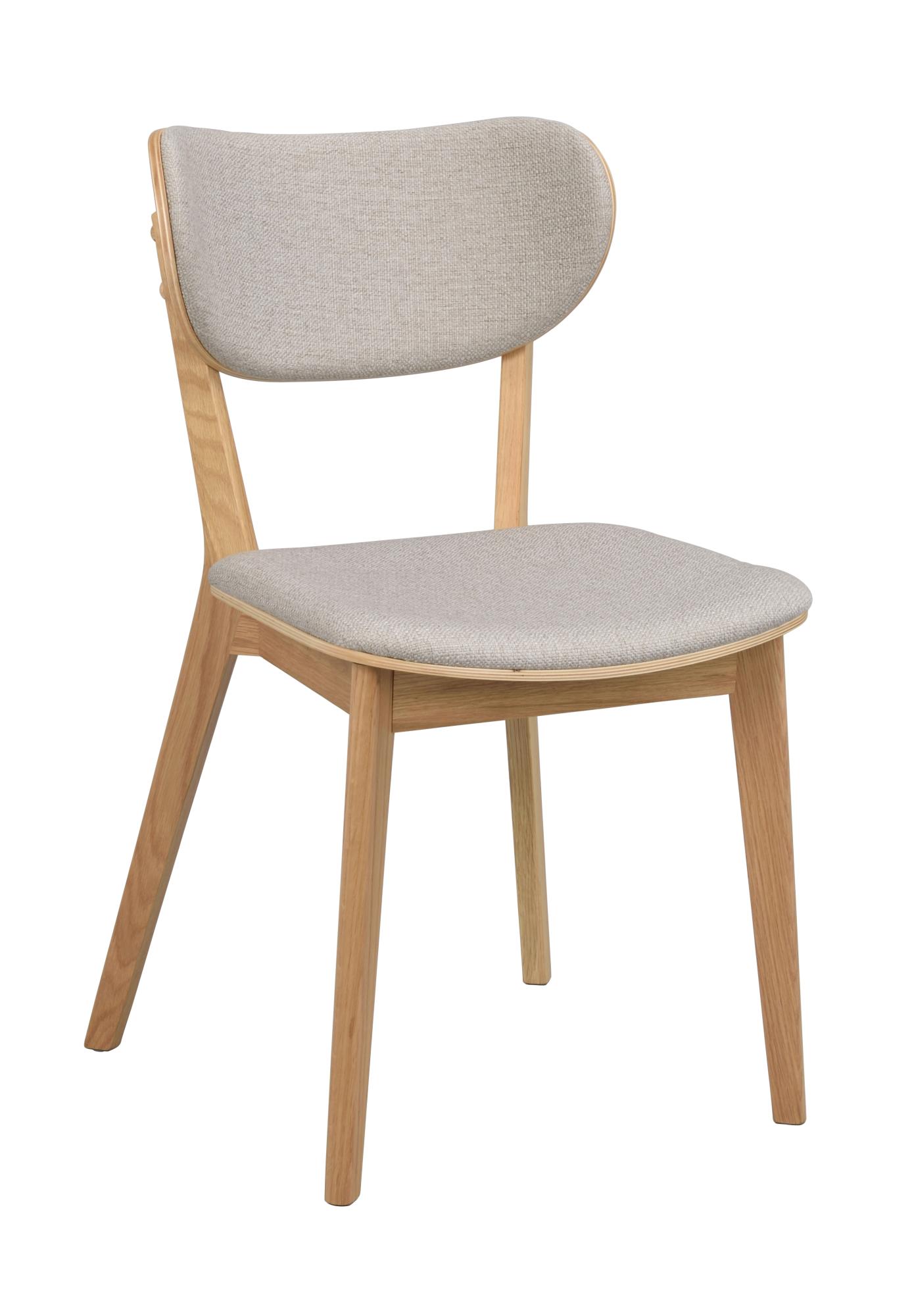 Stuhl Kato 2er Set, Eiche / Grau Beige