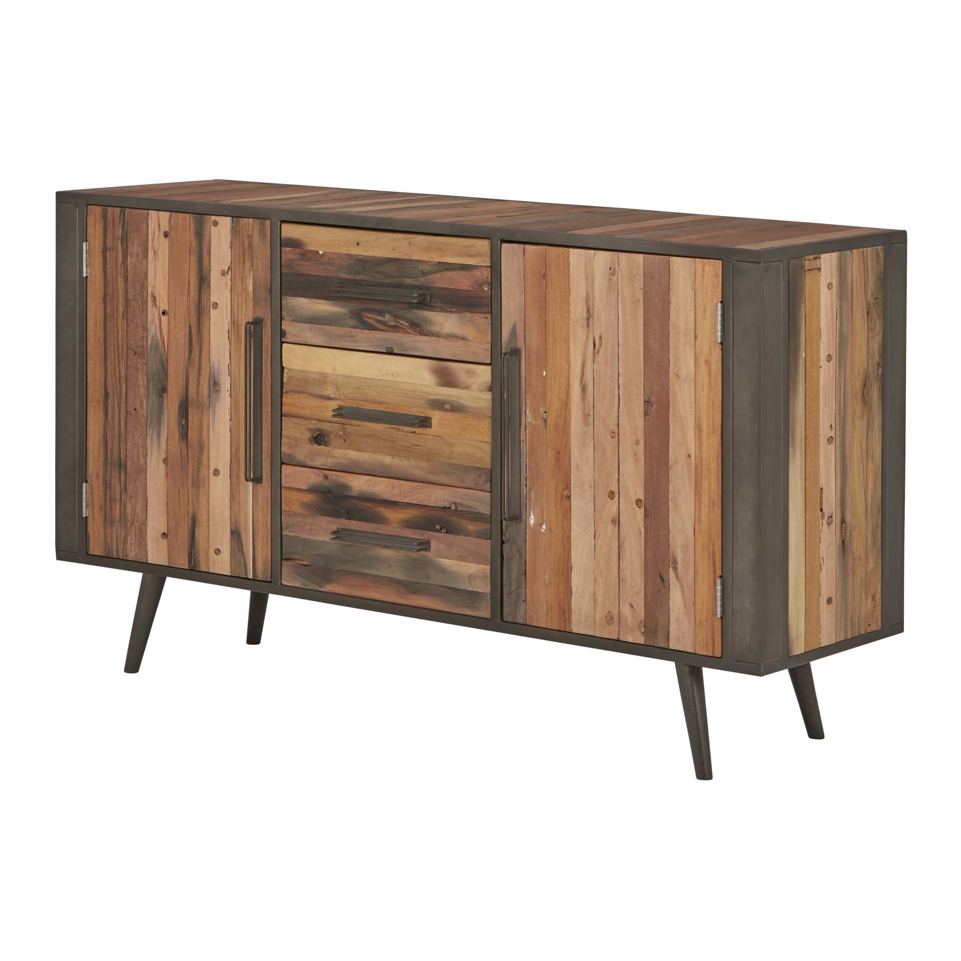 Sideboard Nordic mit Türen und Schubladen, 160 cm