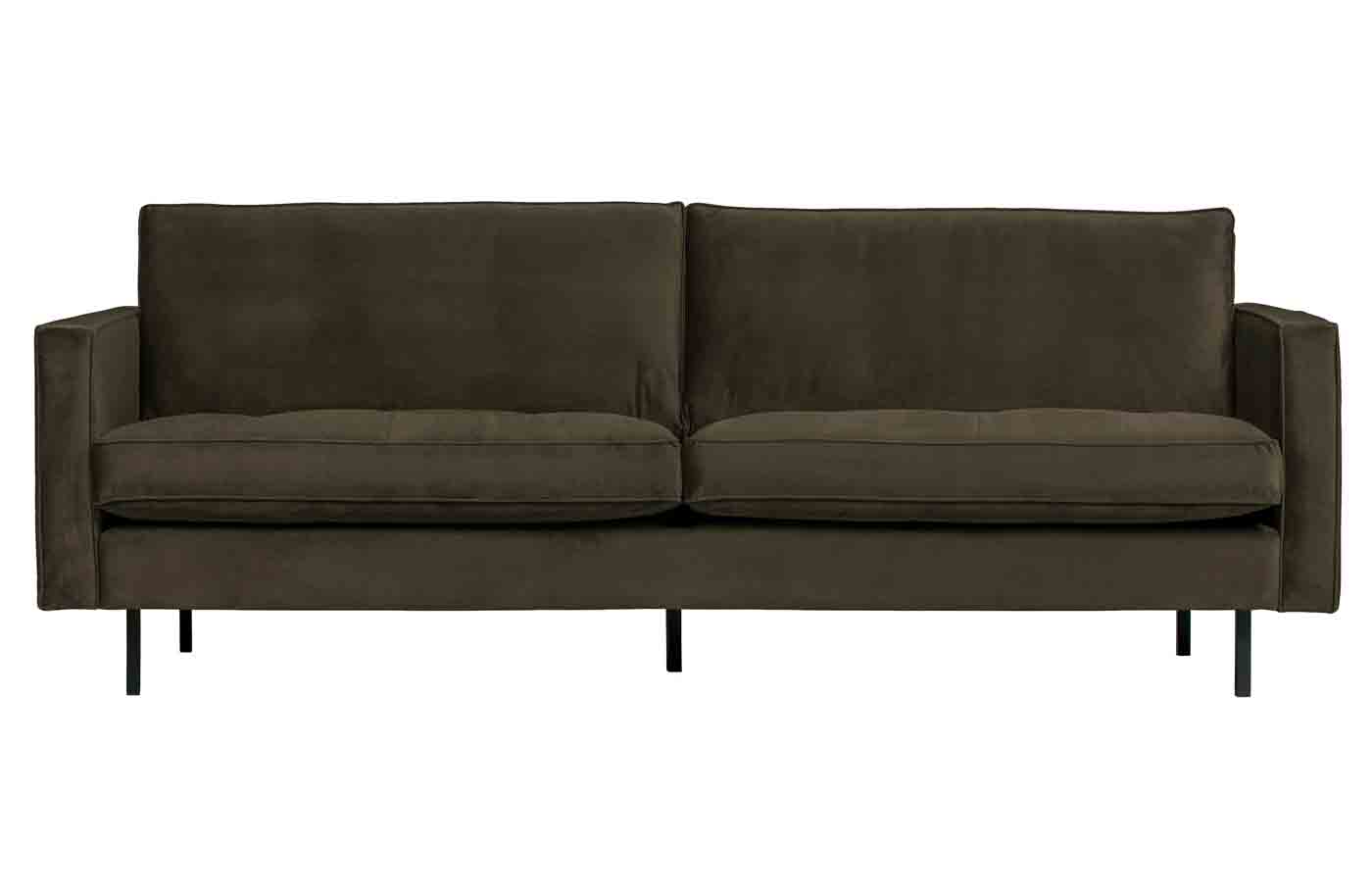 Sofa Rodeo Classic 2,5 Sitzer Samt, Dunkelgrün