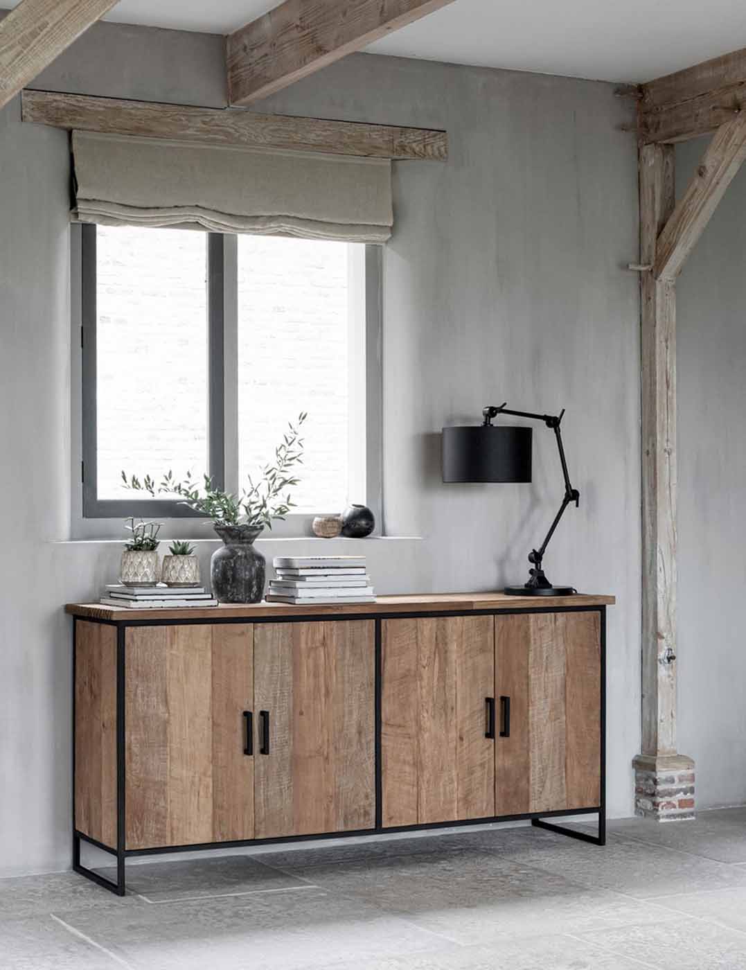 Sideboard Beam, Teak Natur