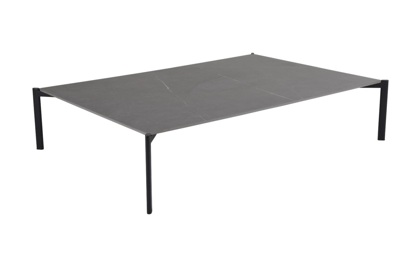 Gartencouchtisch Hallavara 162x112 cm, Schwarz