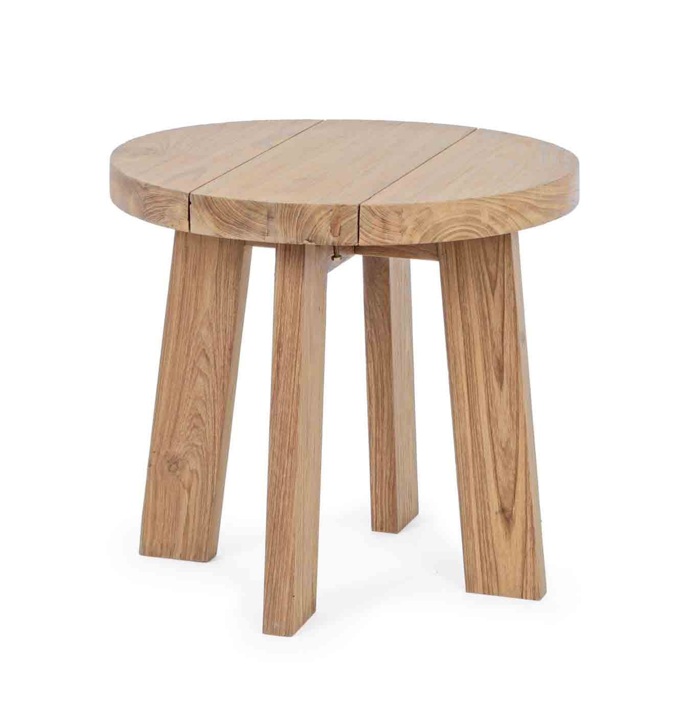 Beistelltisch Bolivar aus recyceltem Teakholz, Ø 50 cm Beistelltisch Bolivar aus recyceltem Teakholz, Ø 50 cm