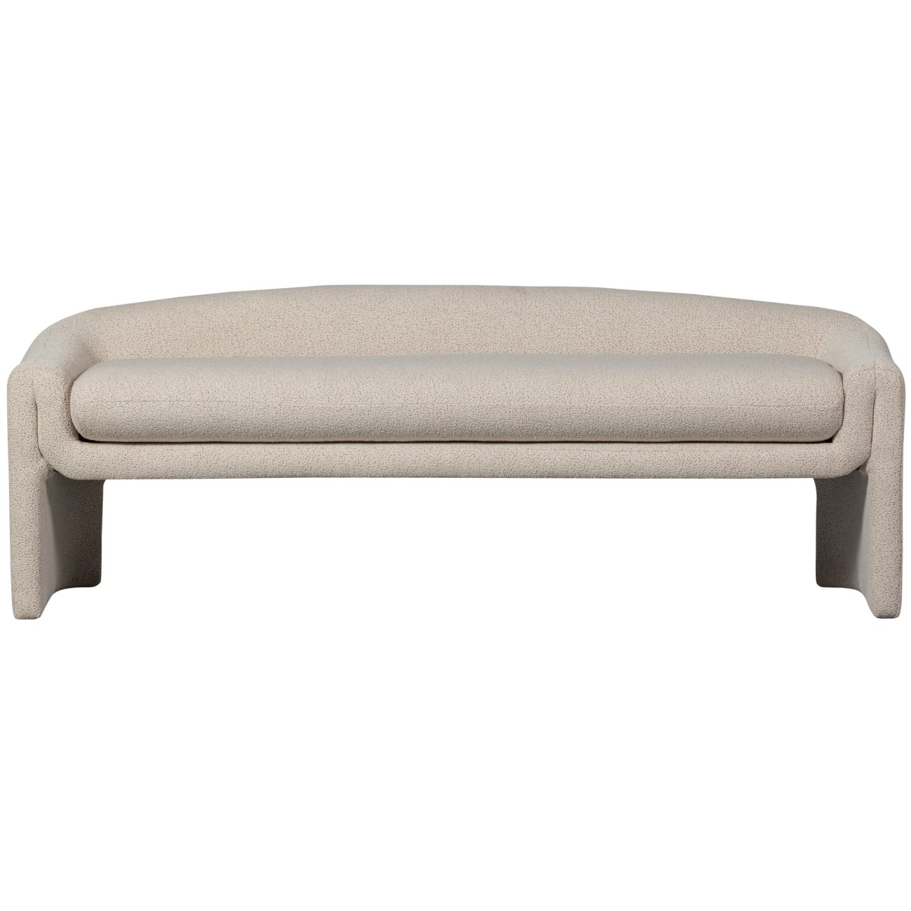 Bank Zone aus Webstoff, Beige