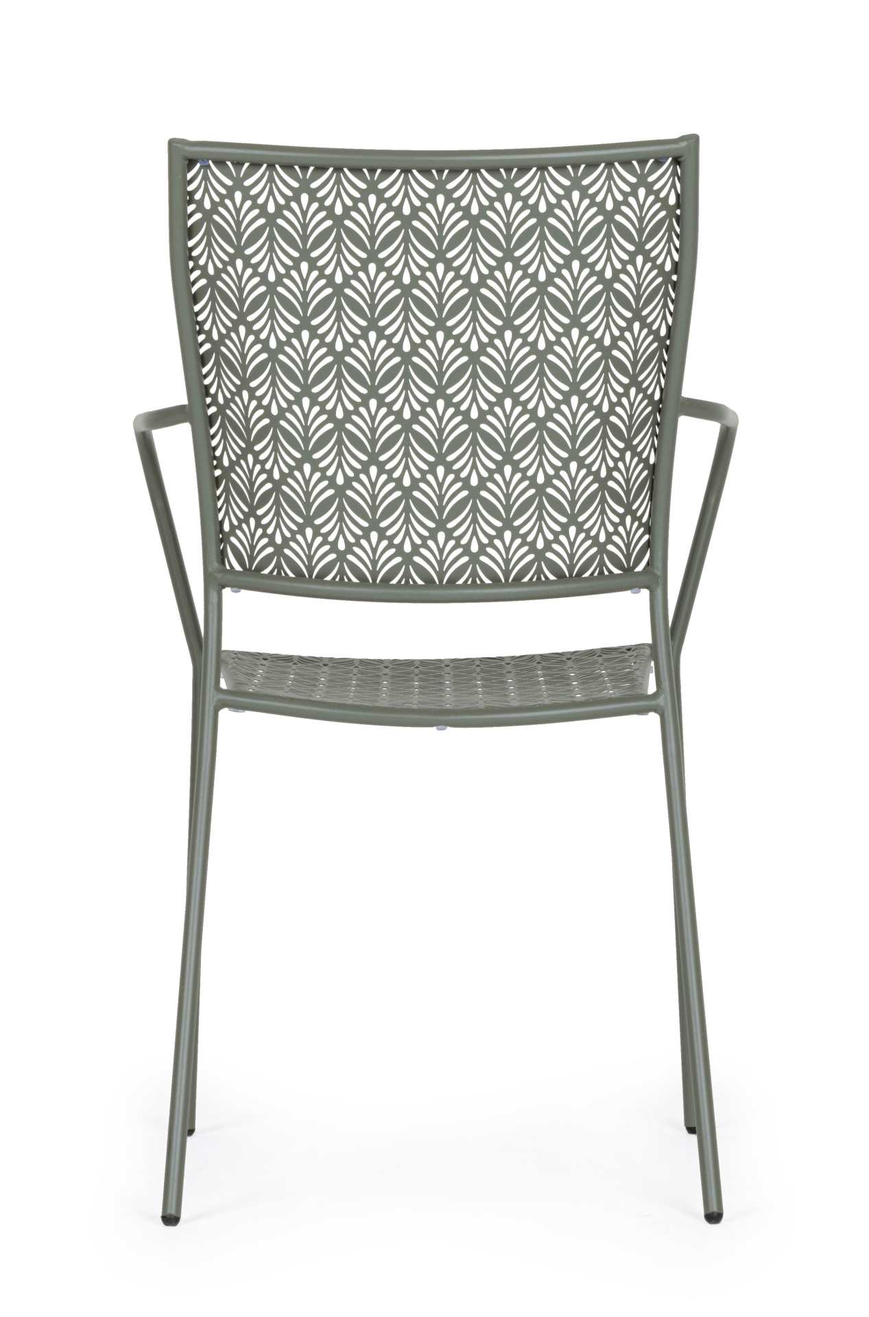 Gartenstuhl Lizette aus Metall, Dark Olive