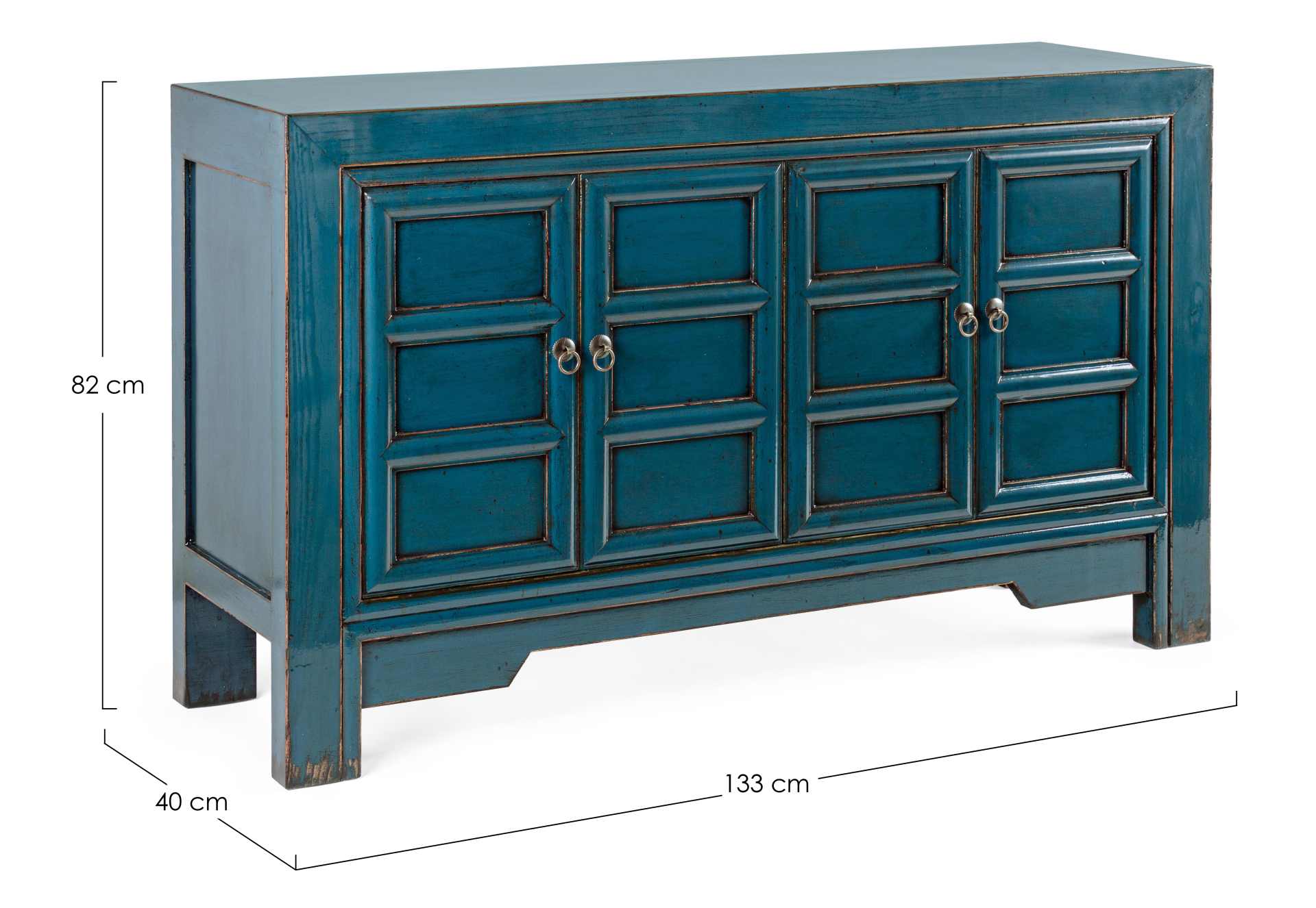 Sideboard Jinan aus Ulmenholz, 133 cm