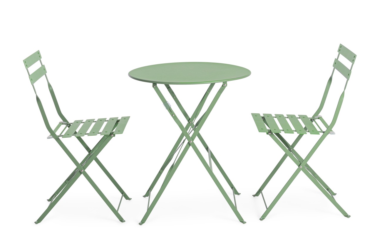 Garten-Set Austin, Stühle & Tisch, Grün