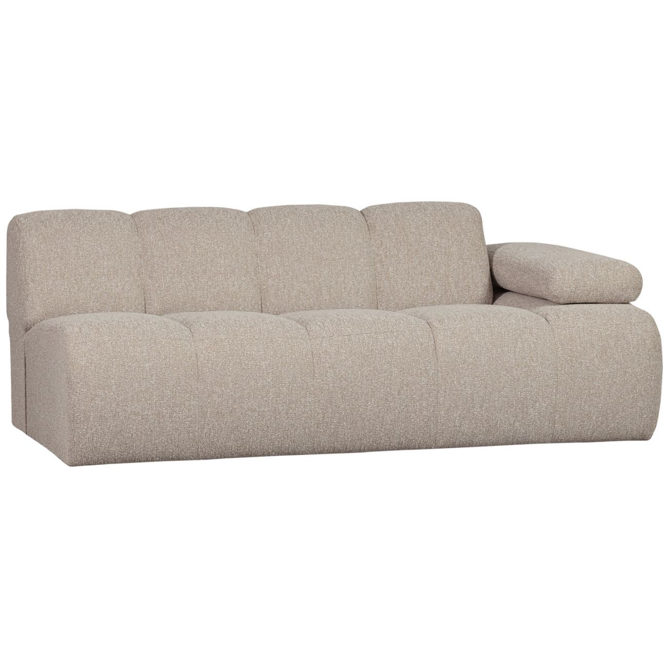 Modulsofa Mojo Boucle 2er Arm-Rechts, Beige