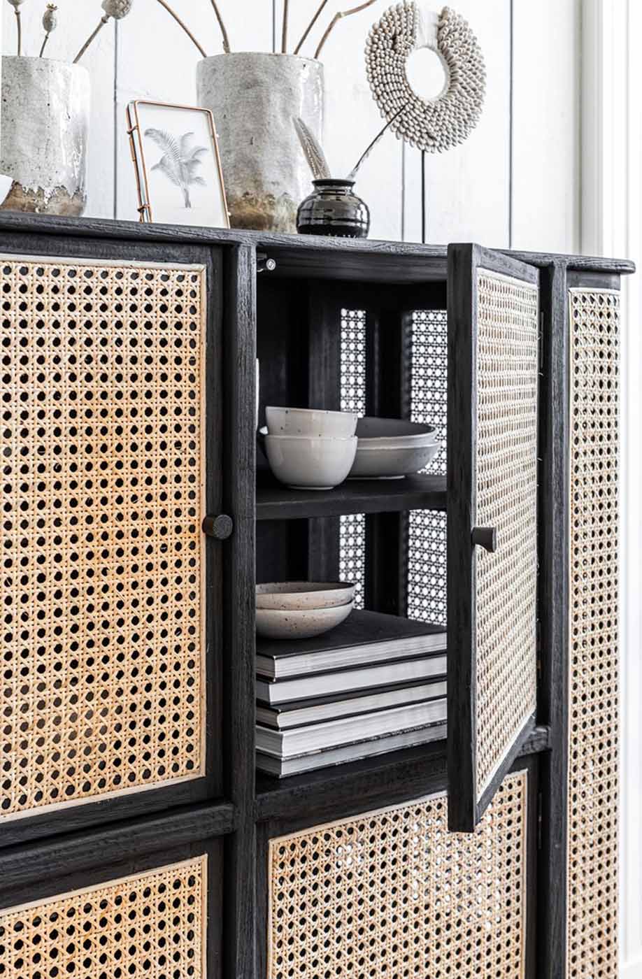 Schrank Raffles aus Rattan