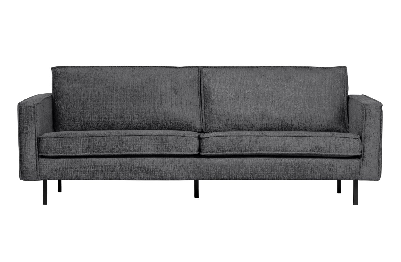 Sofa Rodeo 2,5 Sitzer aus Struktursamt, Mountain