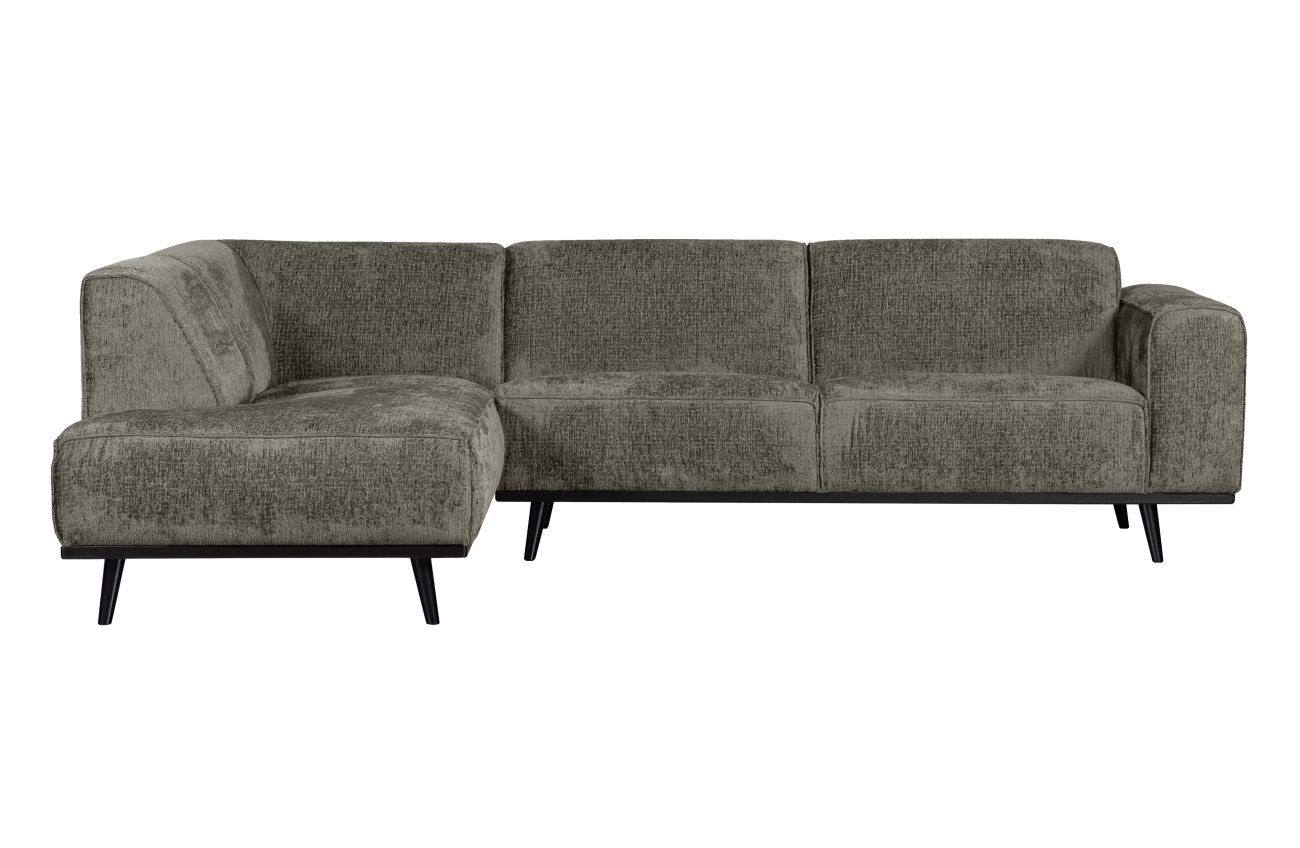 Ecksofa Statement aus Struktursamt Links, Frost