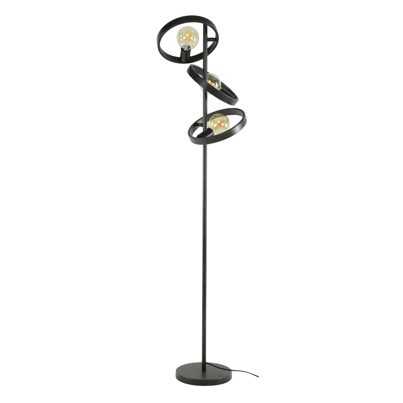 Stehleuchte Duronda, 3-flammig - Metall Anthrazit, H 155 cm, inkl. LED