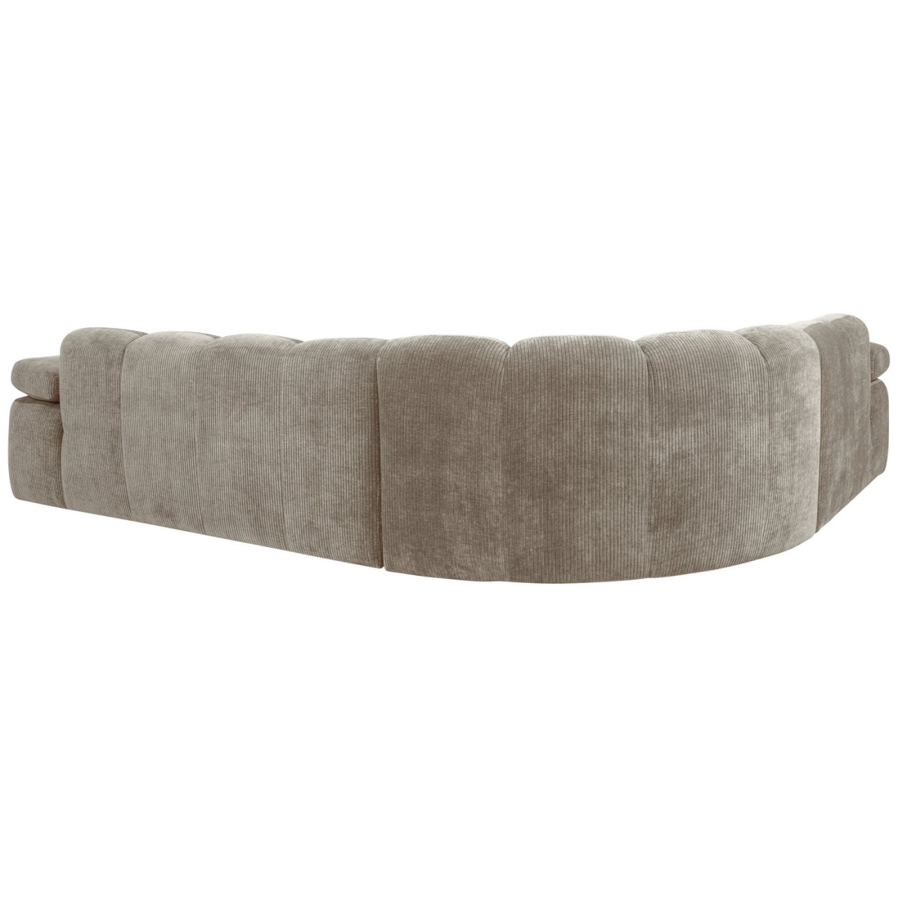 Ecksofa Mojo aus Flachcord Links, Sand