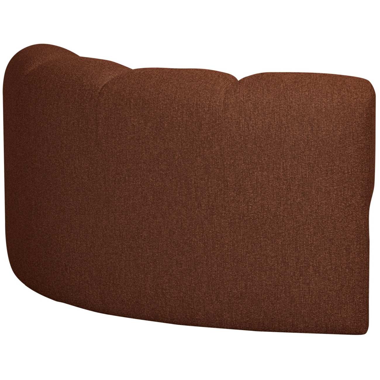 Modulsofa Mojo Boucle Eck-Element, Rostbraun