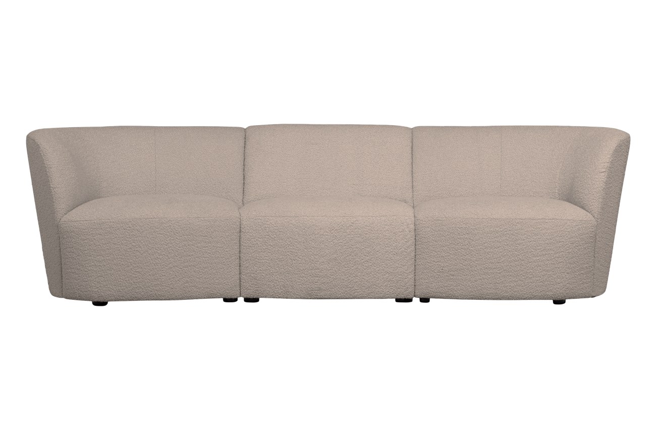 Sofa Coco aus Boucle-Stoff, Sand