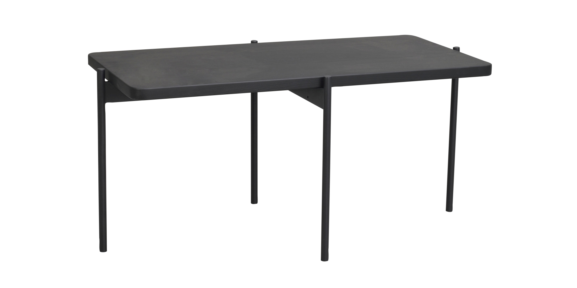 Couchtisch Shelton, Eiche Schwarz, 95x50cm