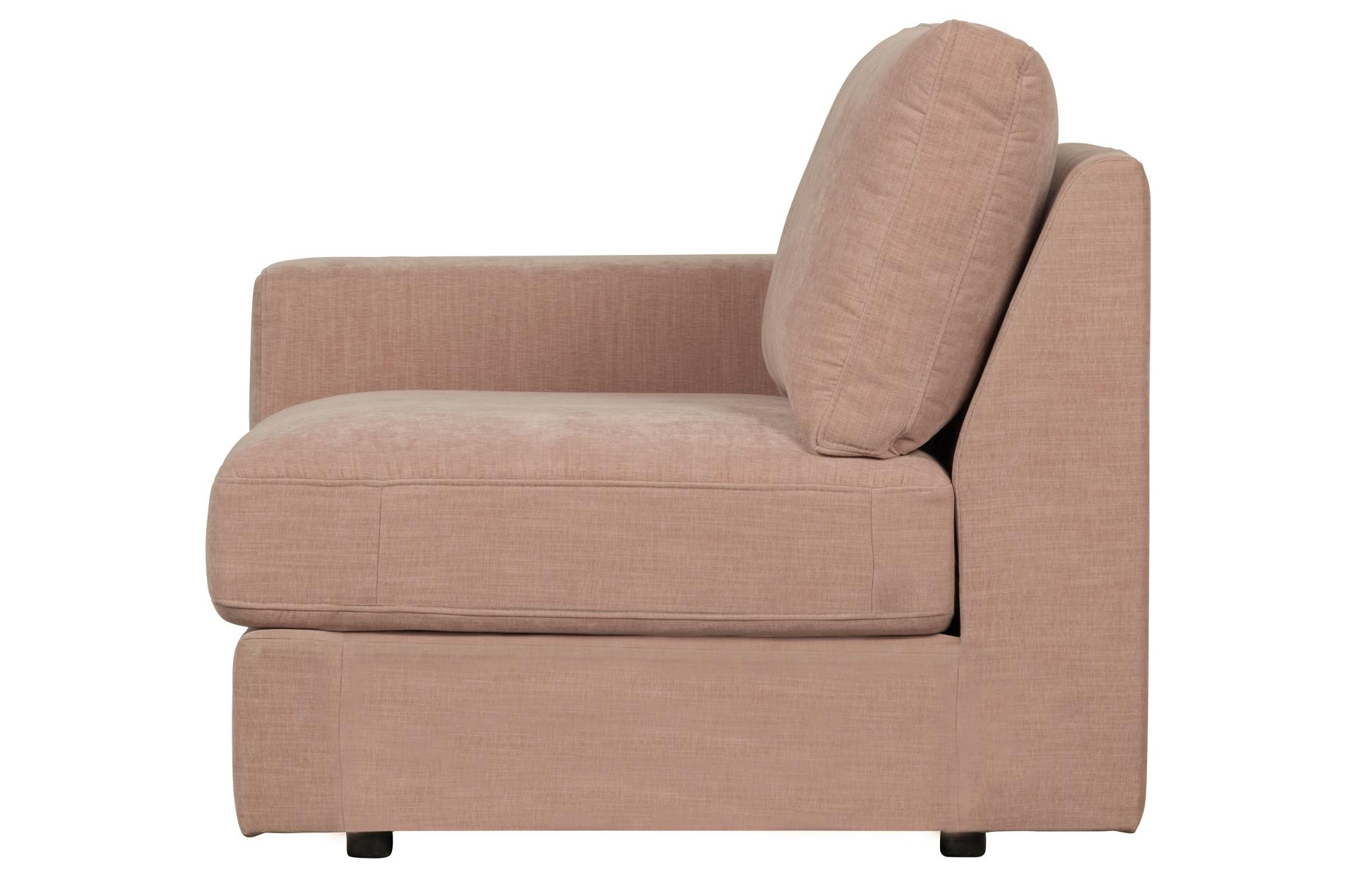 Modulsofa Family 1-Seat Element Links, Rosa