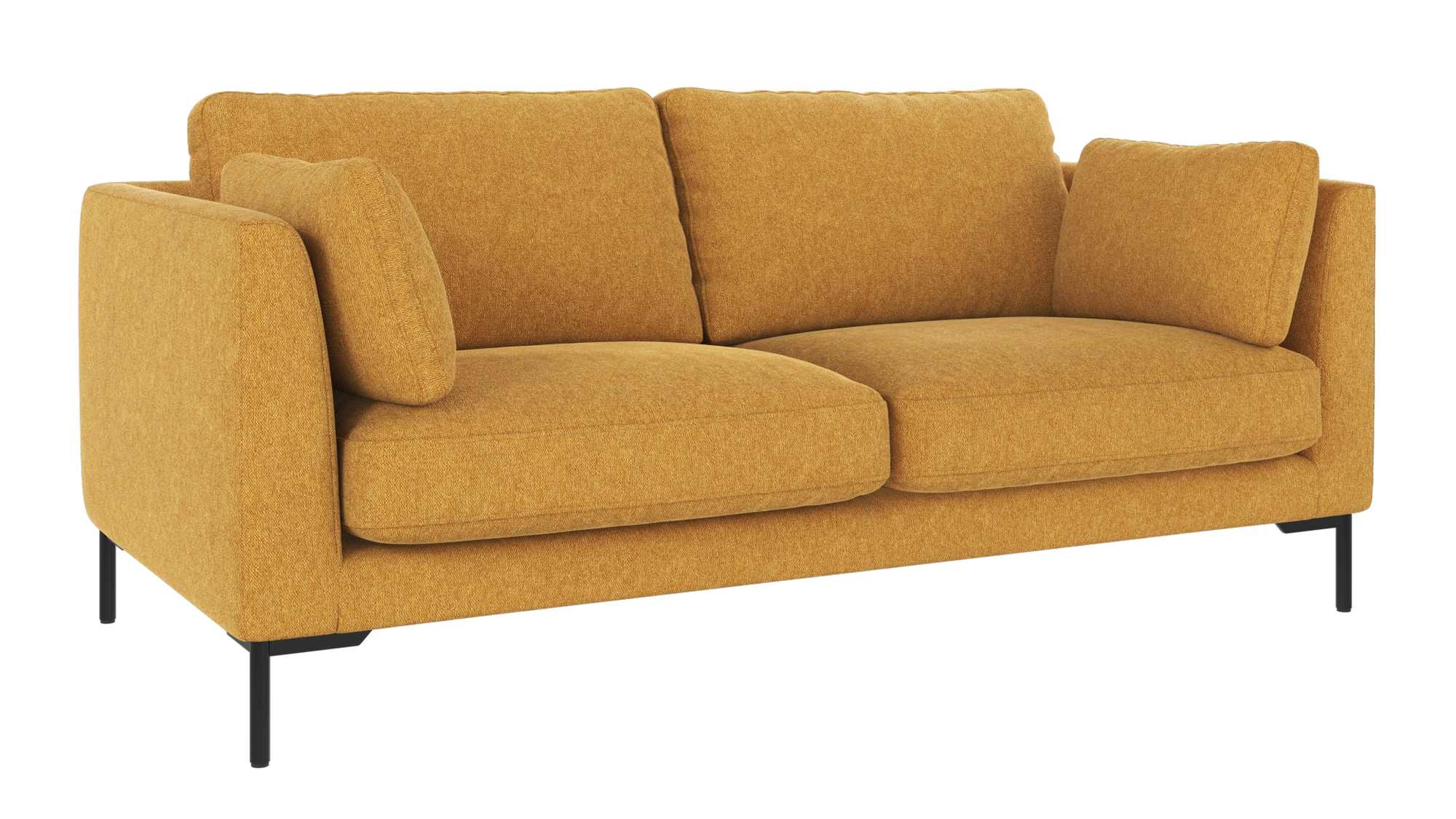 Sofa Corwin 2,5-Sitzer, Bezug Brenda Gelb