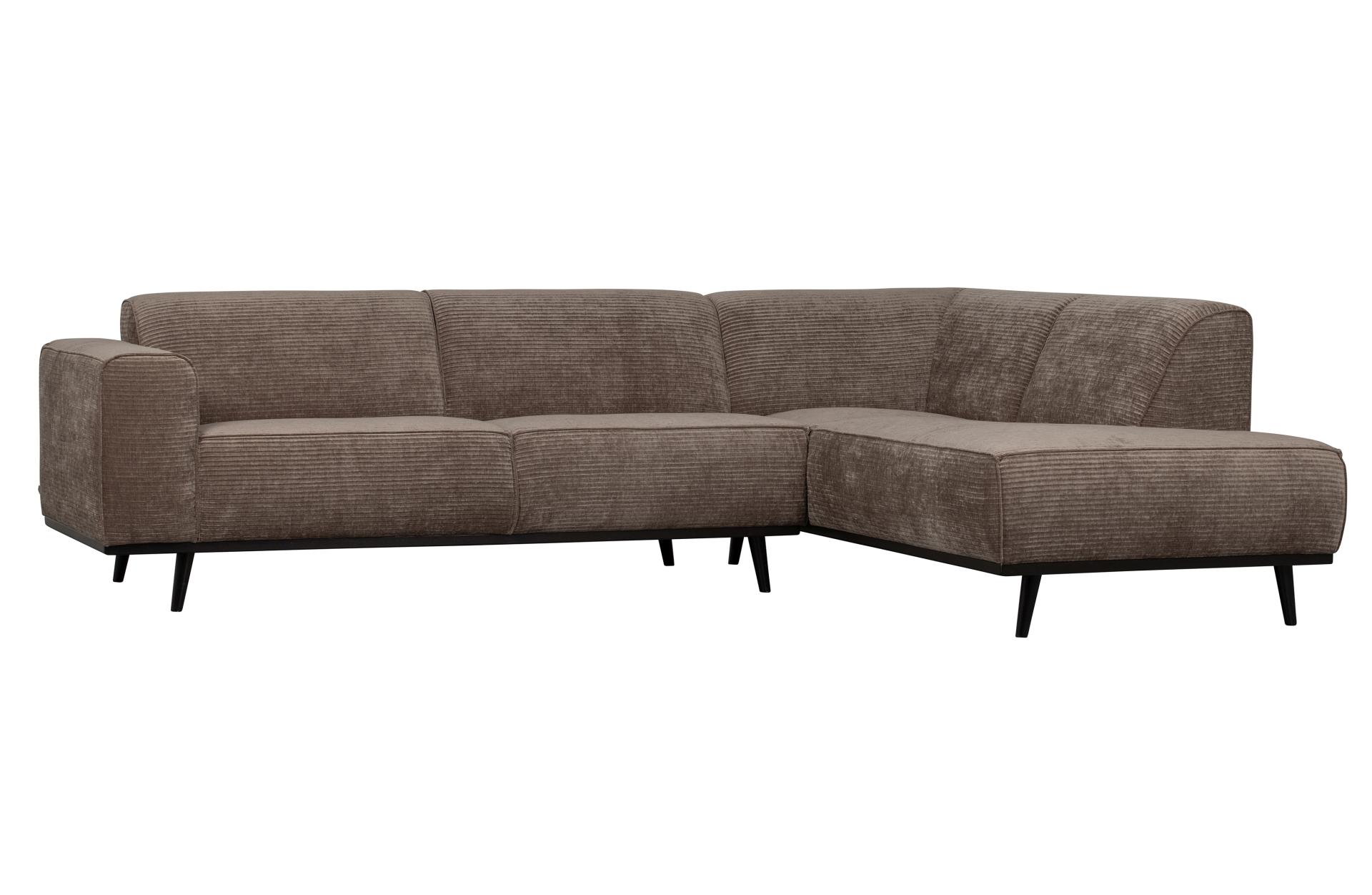 Ecksofa Statement aus gewebten Jacquard Rechts, Taupe