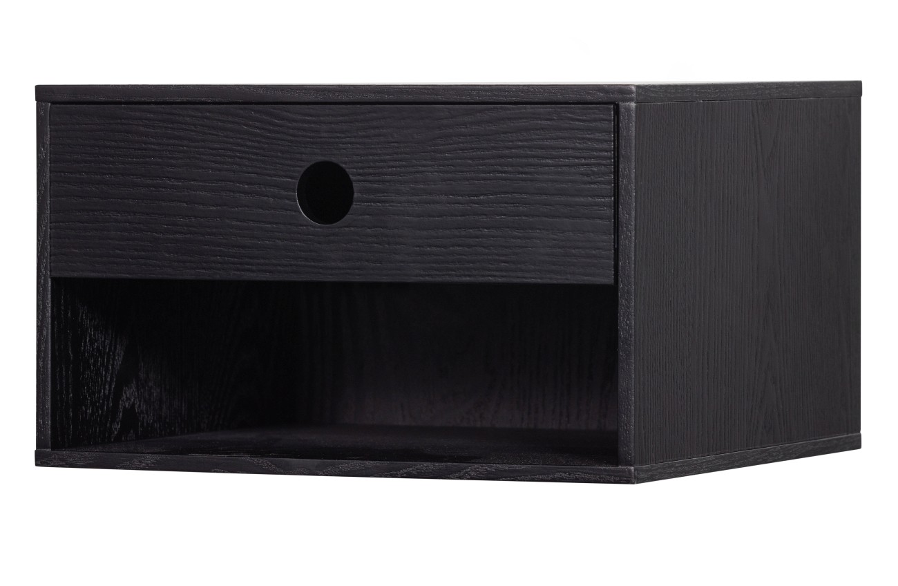 Nachttisch Nancy Hängend, Schwarz Nachttisch Nancy Hängend, Schwarz