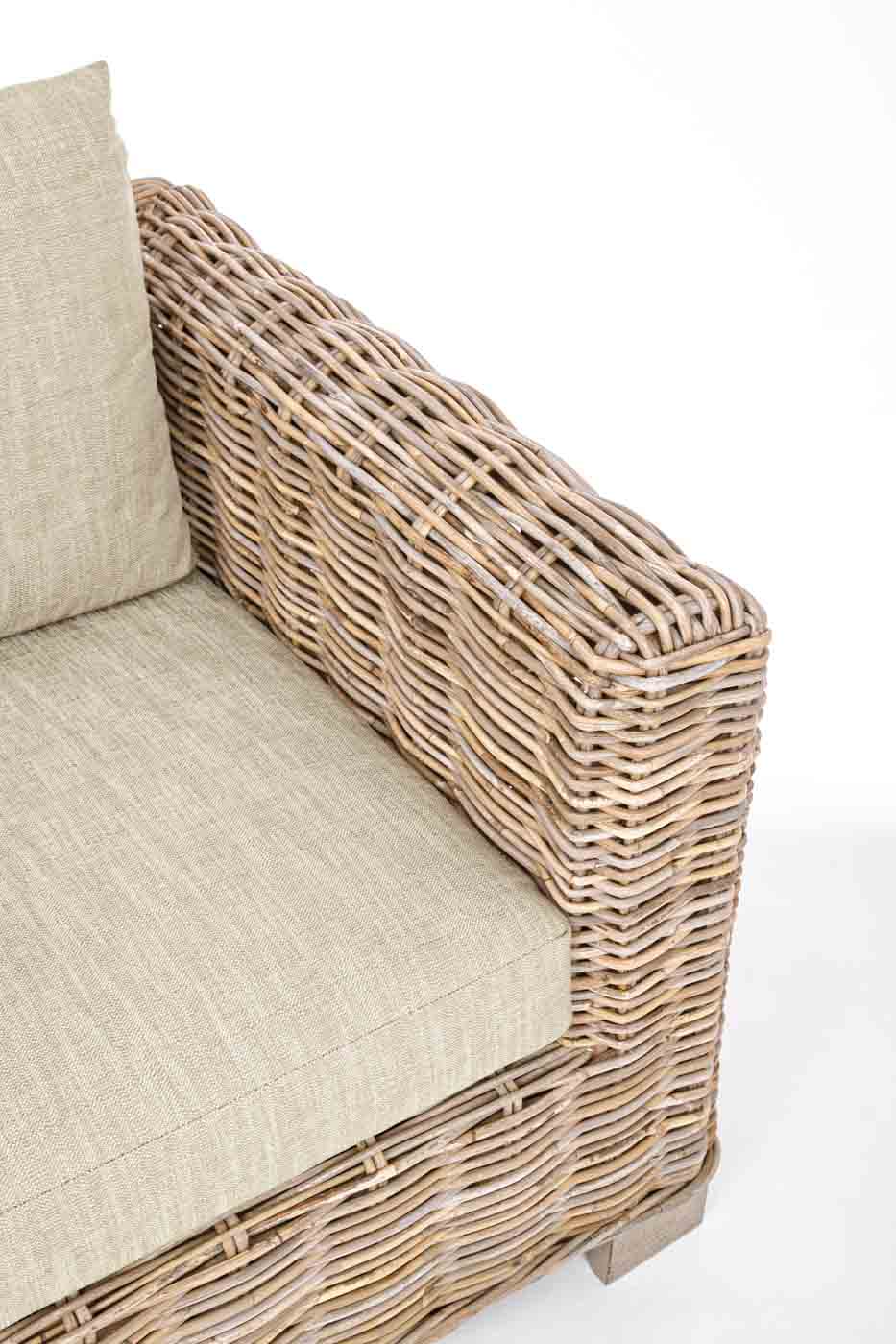 Rattansofa Fortaleza, 3 Sitzer