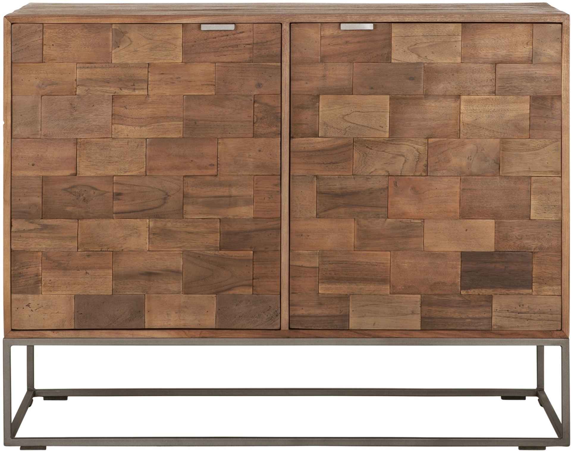 Sideboard Blockx aus Teakholz, 105 cm