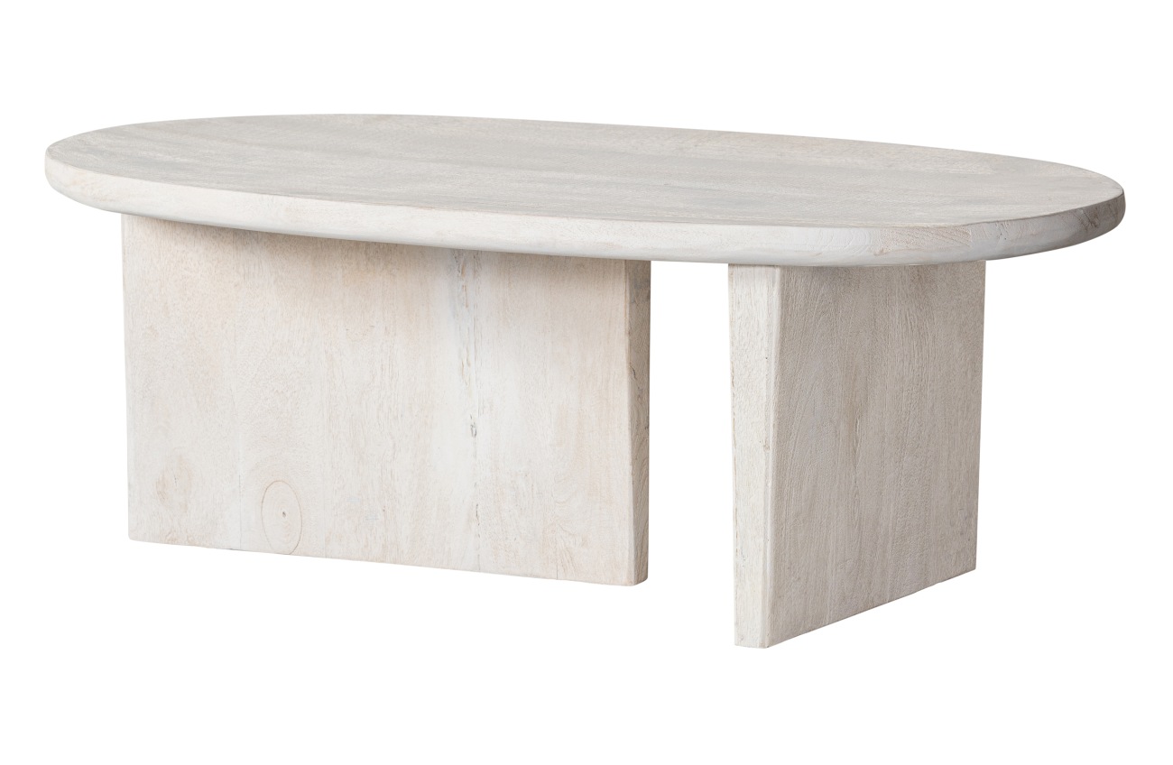 Couchtisch Seam aus Mangoholz 110x60 cm, Natur