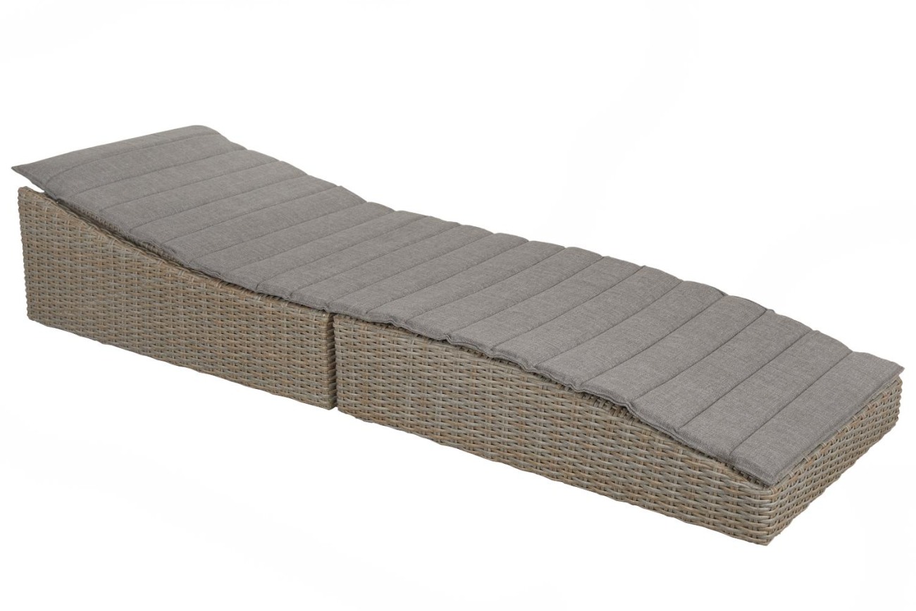 Gartenliege Ceibo mit Kissen, Beige