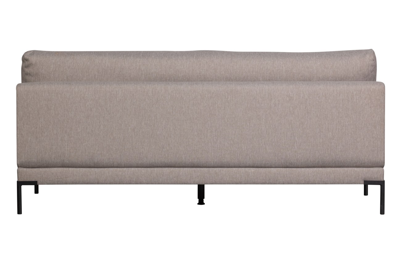 Bank Couple Element aus Melange-Stoff 200 cm, Taupe