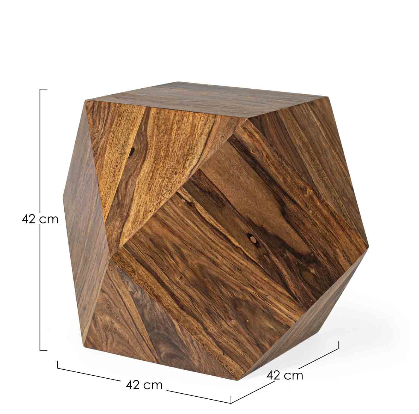 Beistelltisch Egypt aus Sheesham Holz, 42 cm