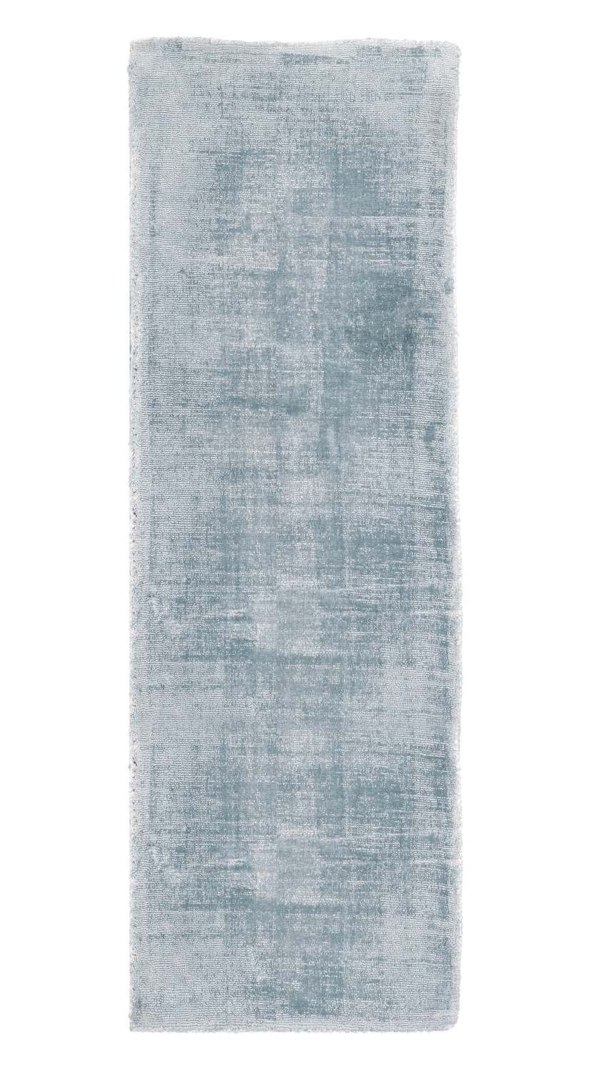 Teppich Rashmi aus Viskose Hellblau, 80x250 cm