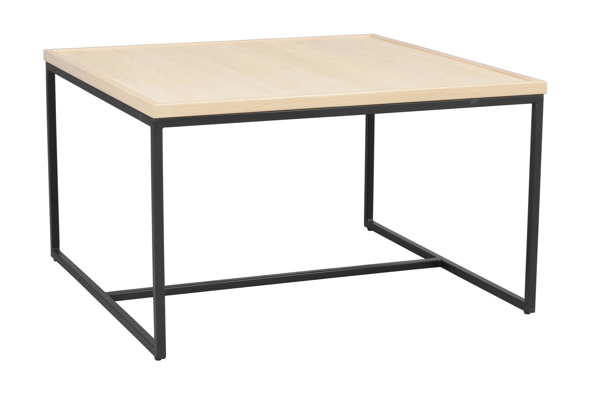 Couchtisch Deerfield, Eiche 80x80cm, Weiß