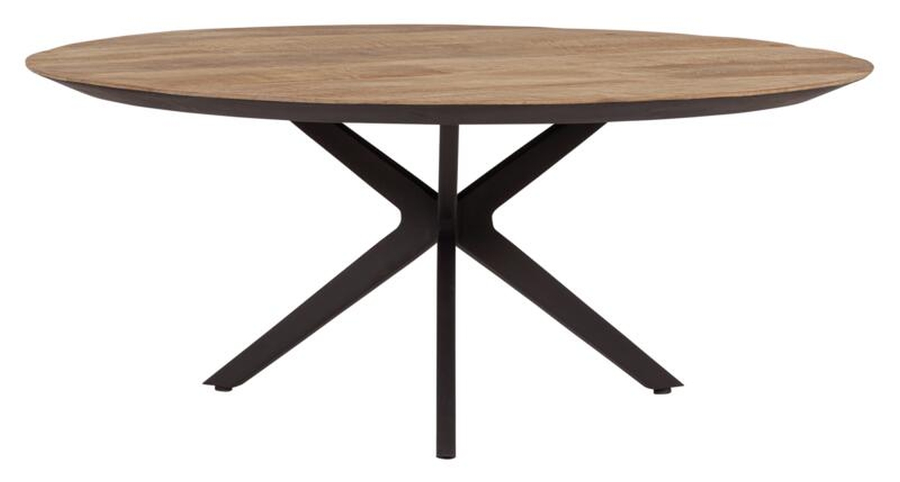Couchtisch Metropole aus recyceltem Teakholz, Ø 90 cm Couchtisch Metropole aus recyceltem Teakholz, Ø 90 cm