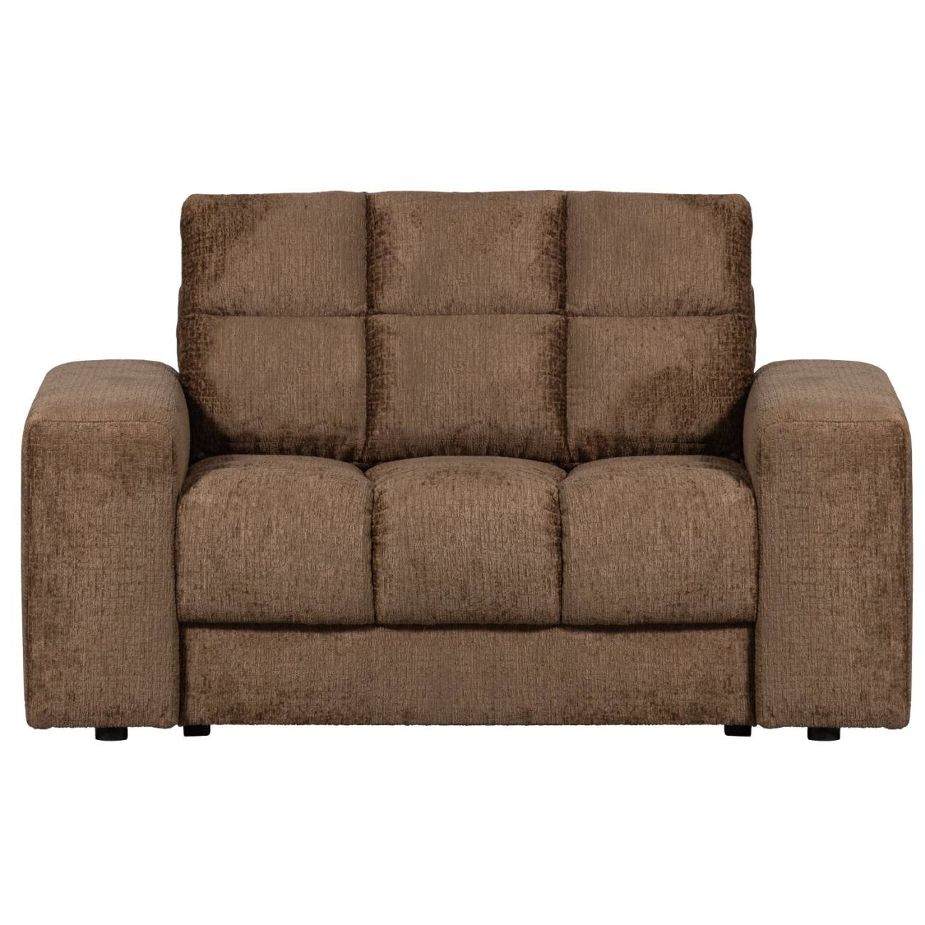 Loveseat Date aus Struktursamt, Brass