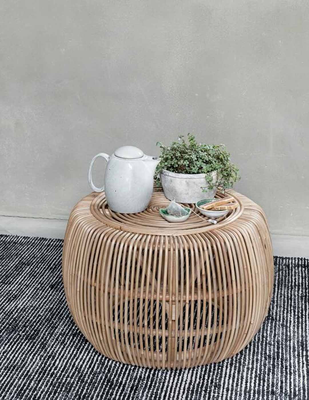 Couchtisch Lucca aus Rattan