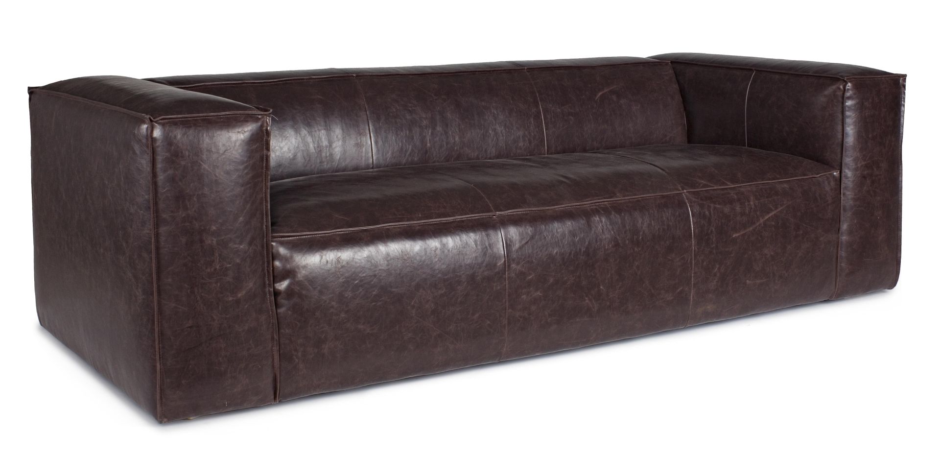 Sofa Dakota aus Kunstleder, 3-Sitzer