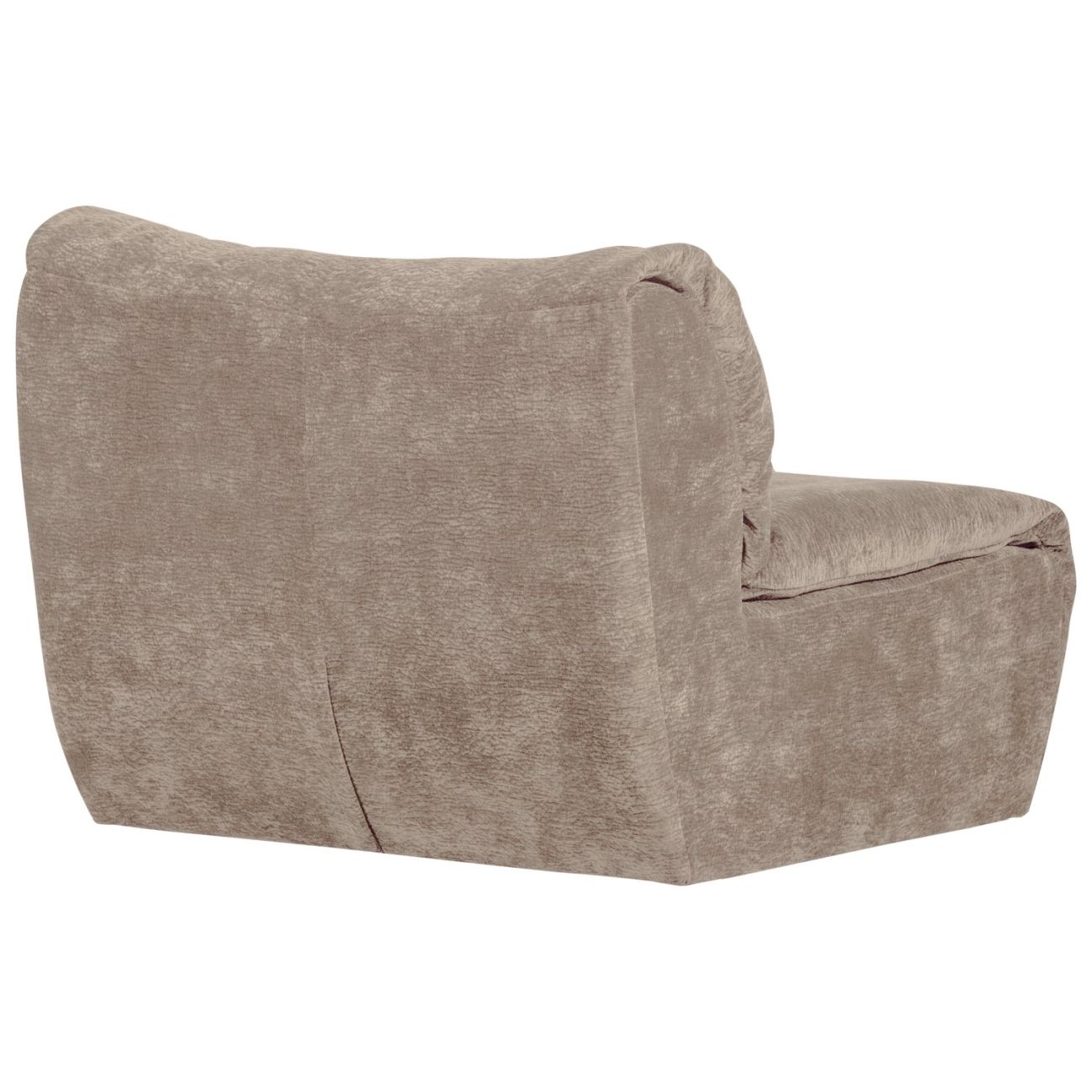 Sessel Baggy aus 3D-Chenille-Stoff, Sand