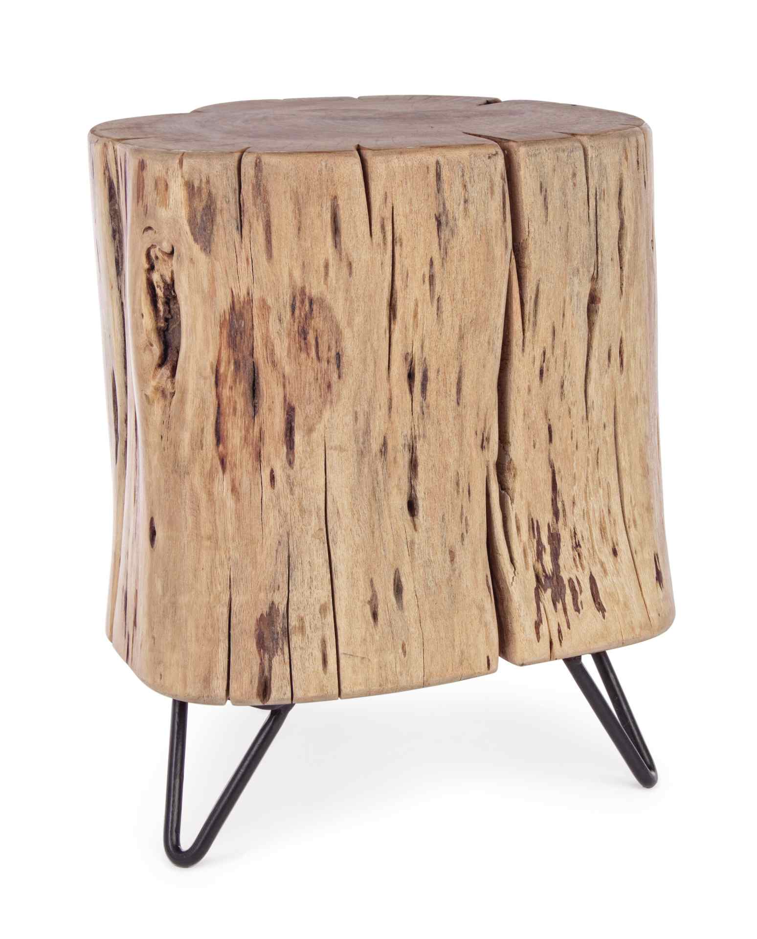 Hocker Artur aus Akazienholz, 41 cm