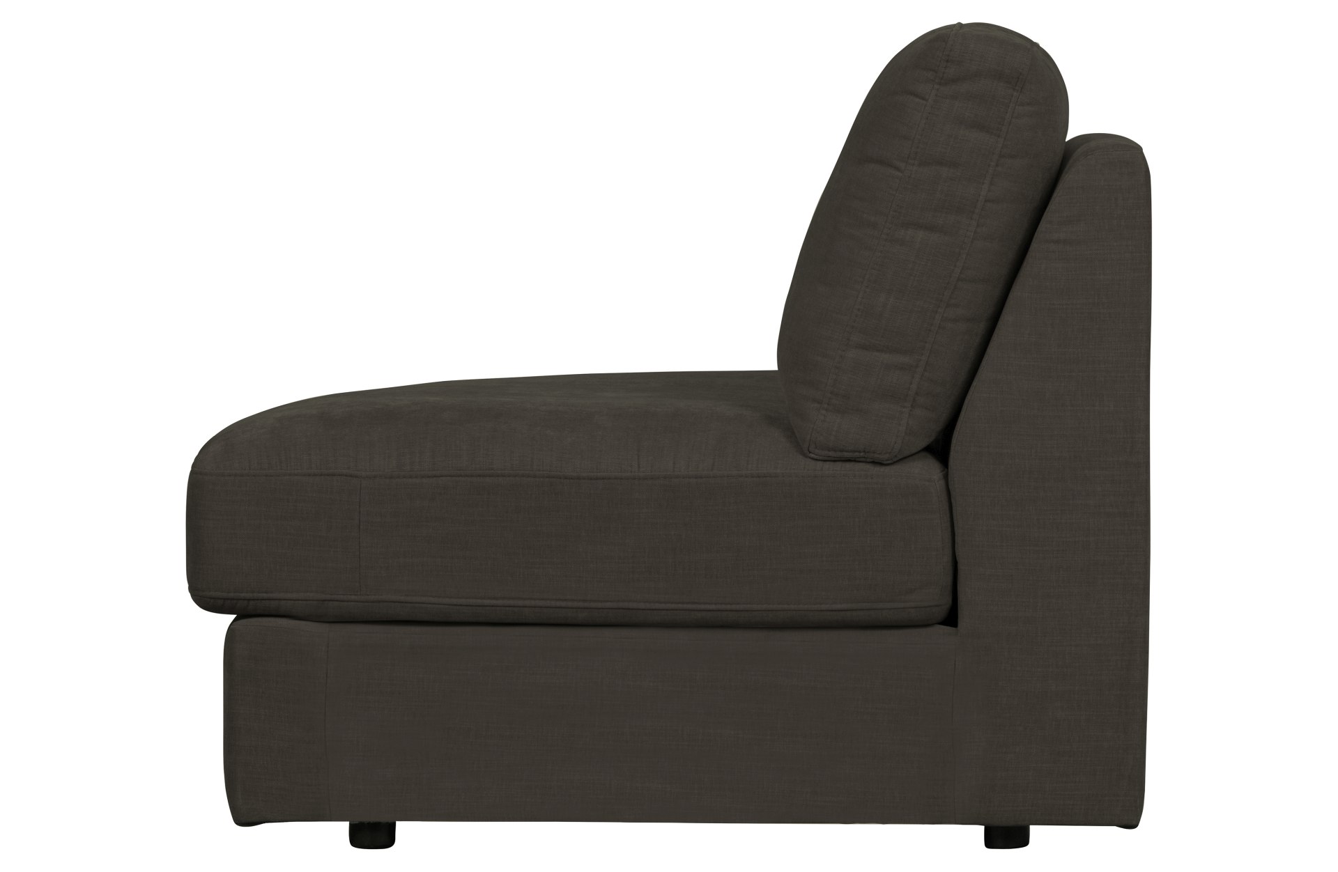 Modulsofa Family 1-Seat Eck-Element Rund Links, Anthrazit