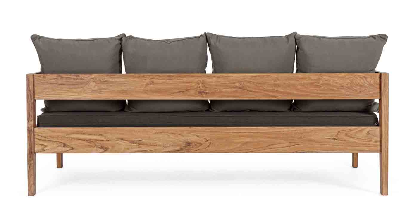 3 Sitzer Sofa Namiba aus Teakholz, inkl. Kissen