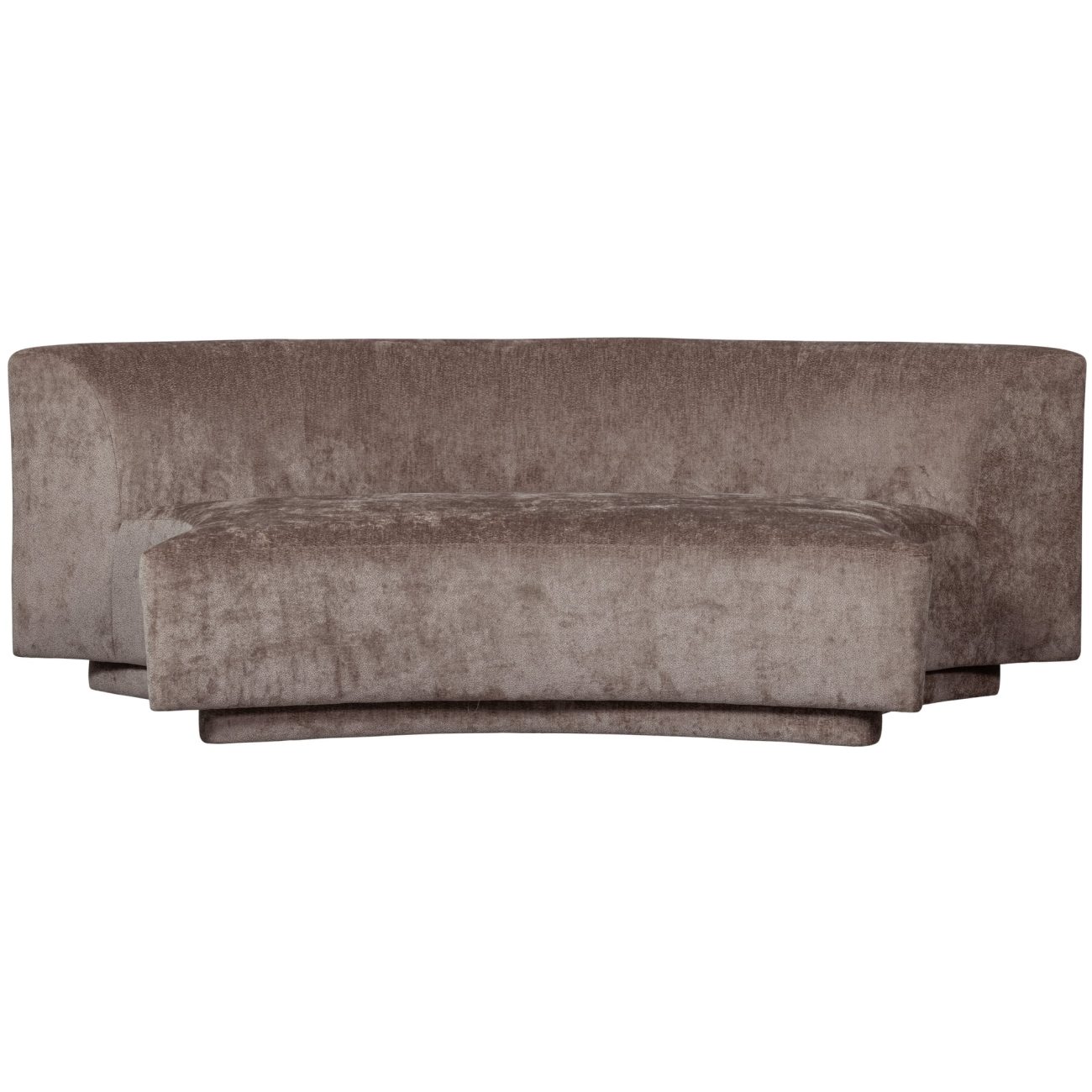 Sofa Popular aus Chenille-Stoff, Taupe