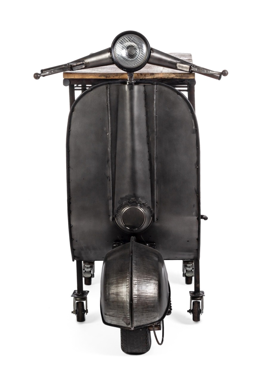 Bartisch Vespa aus Metall, 183 cm