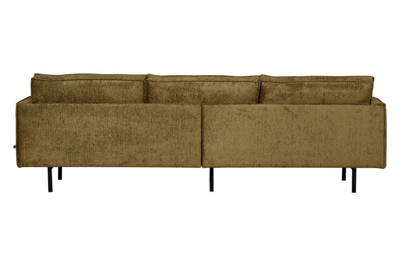 Sofa Rodeo 3 Sitzer aus Struktursamt, Brass