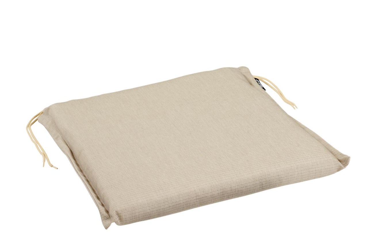 Sitzkissen Florina für Gartenstühle 45 cm, Taupe