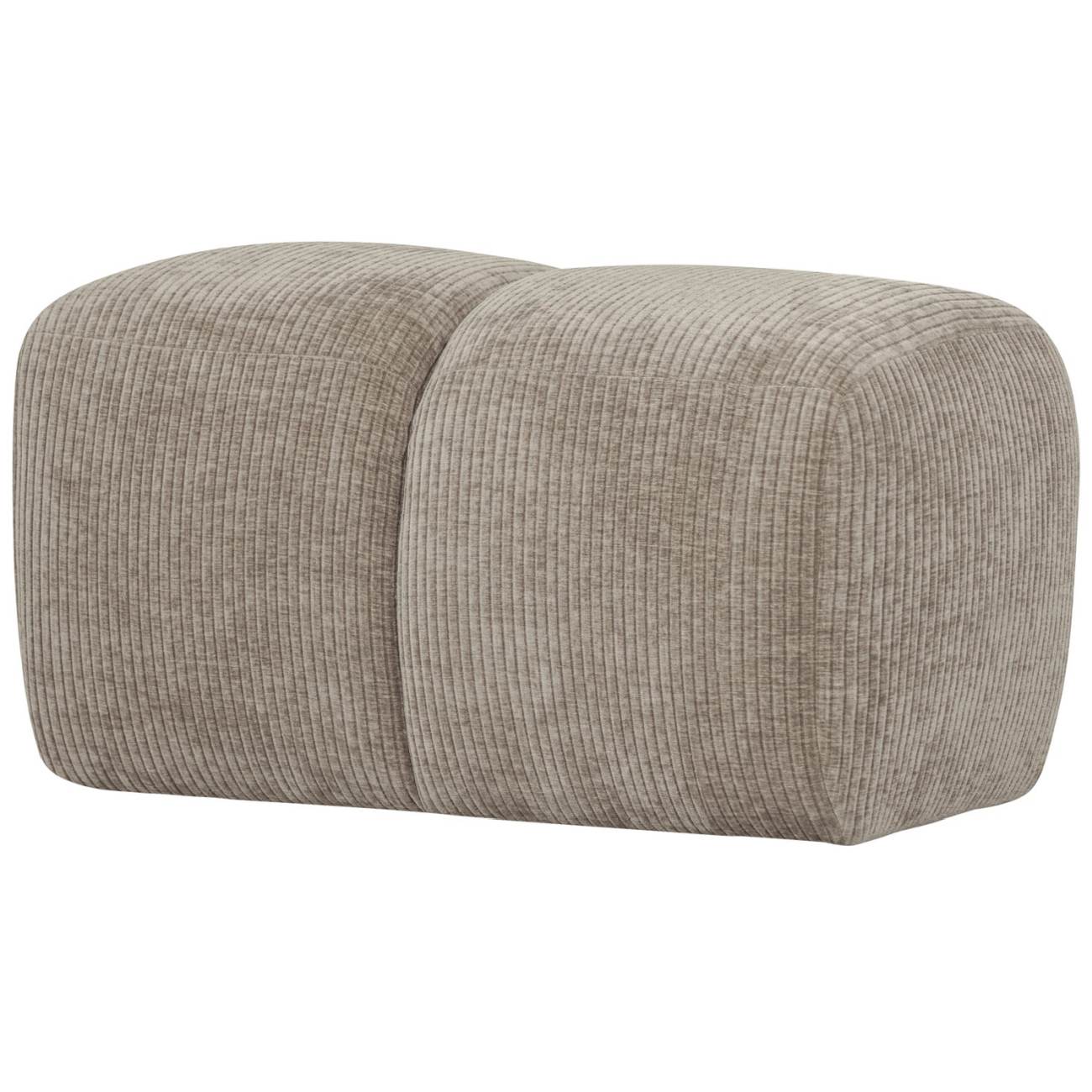 Hocker Mojo aus Flachcord, Sand