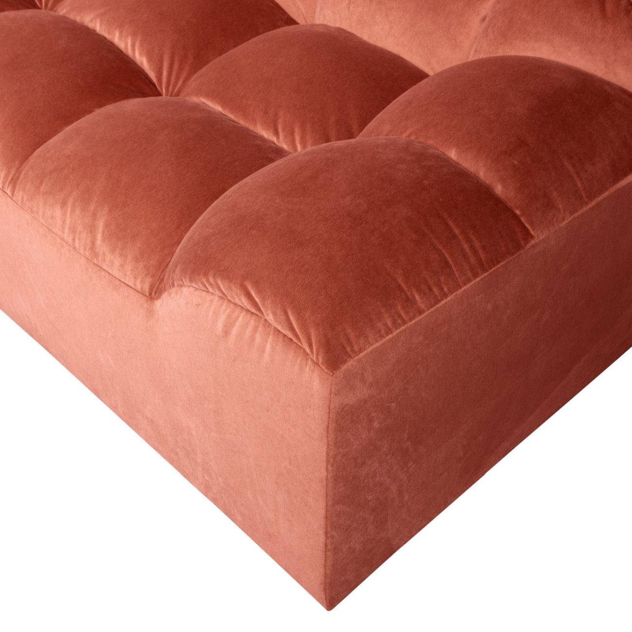 Sofa Allure aus Samt, Blush