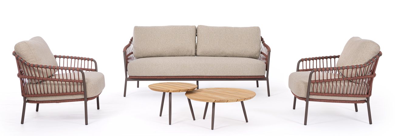 Gartensofa Talaia aus Metall, Java