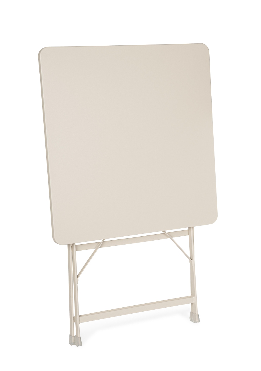 Gartentisch Yasmin aus Metall 60x60 cm, Champagner