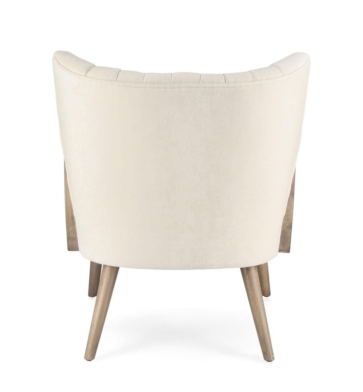 Sessel Virna aus Stoff, Creme