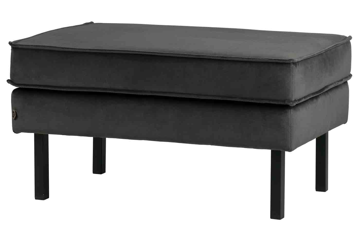 Hocker Rodeo Samt, Anthrazit