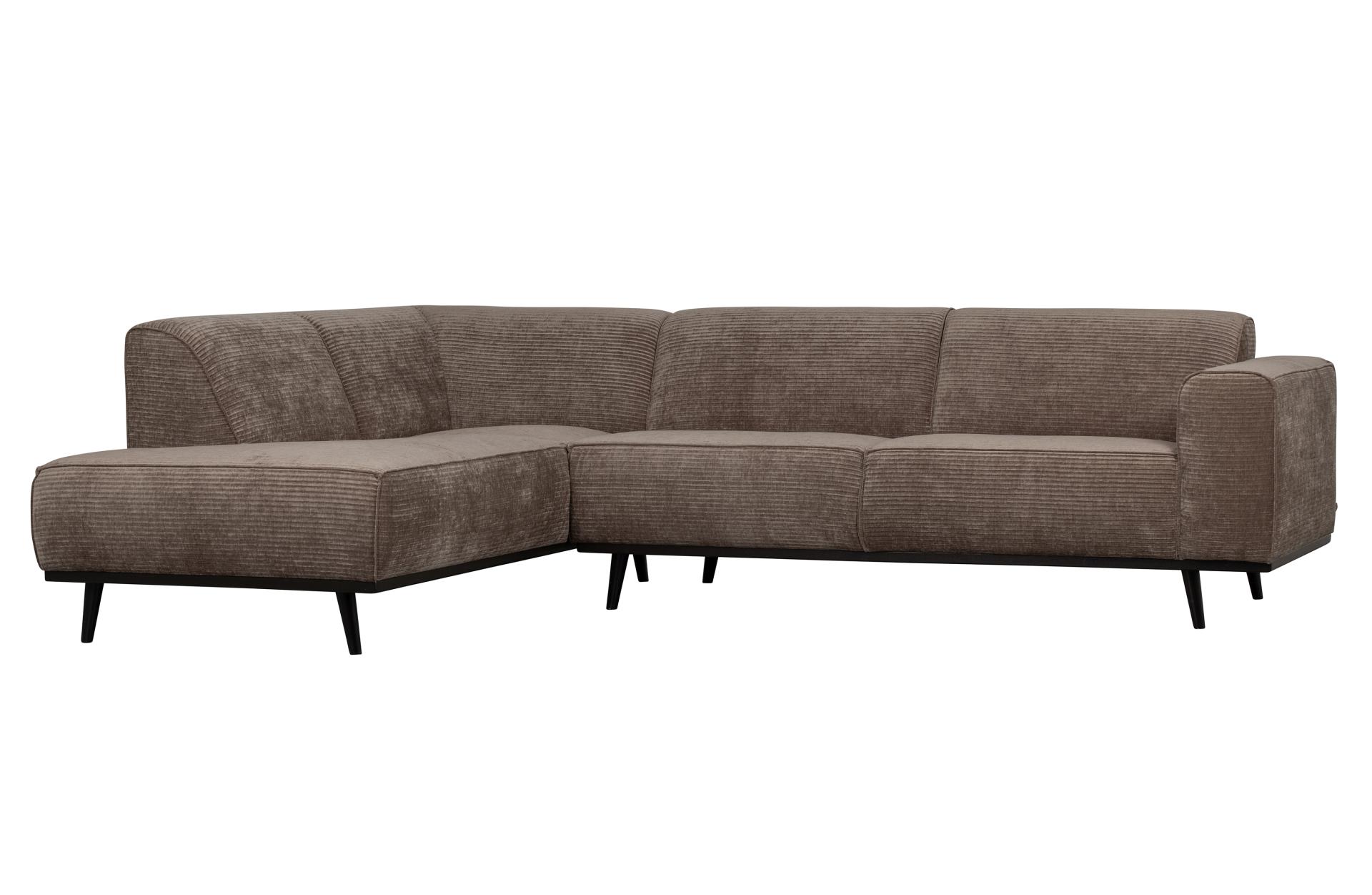 Ecksofa Statement aus gewebten Jacquard Links, Taupe